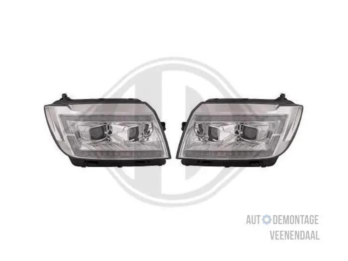 Set of headlight bulbs, left + right Volkswagen Crafter